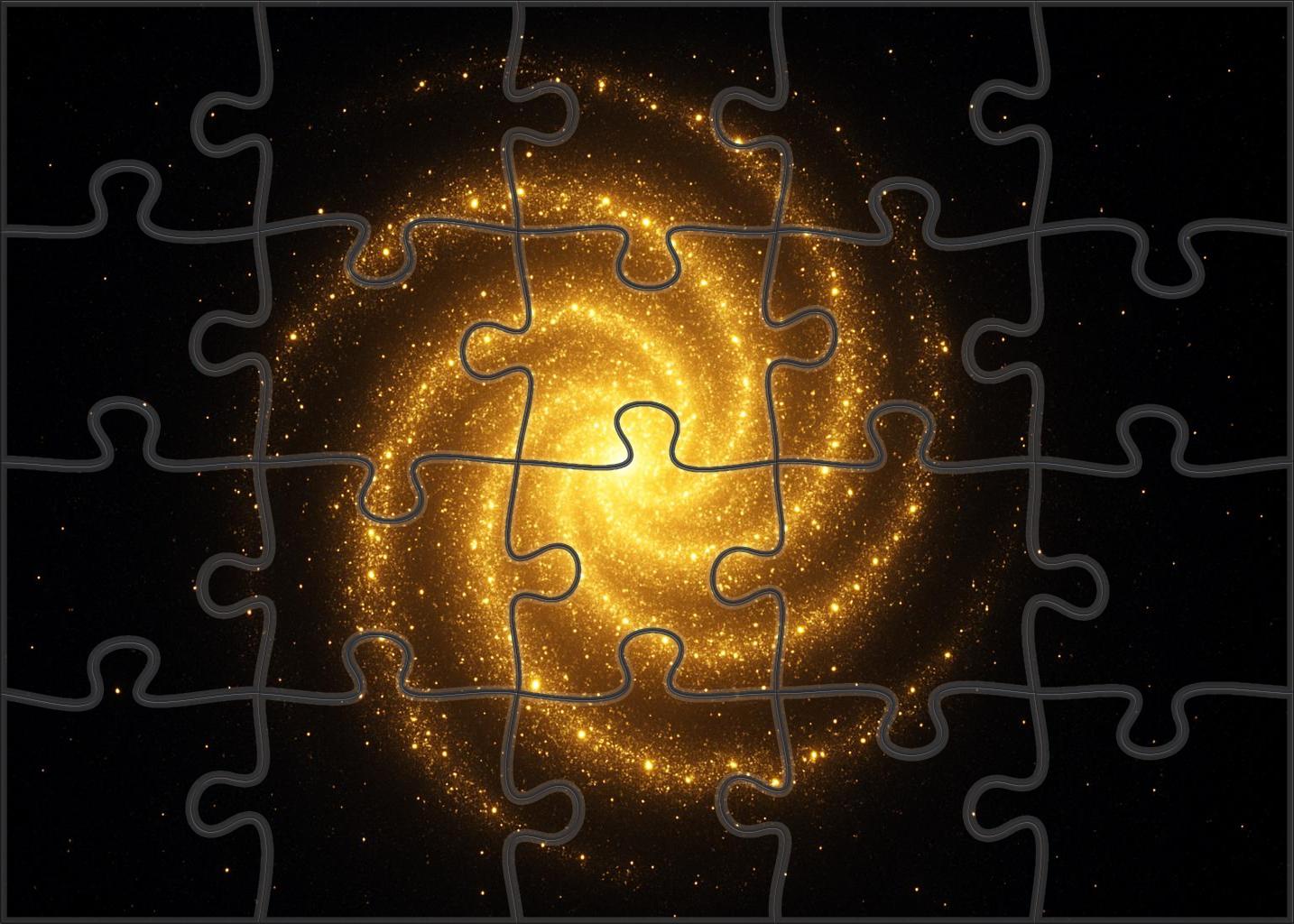 Golden Spiral Star Cluster Puzzle Collection