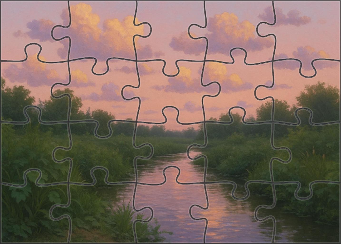 Blush Horizon Stream 100 Piece Puzzle