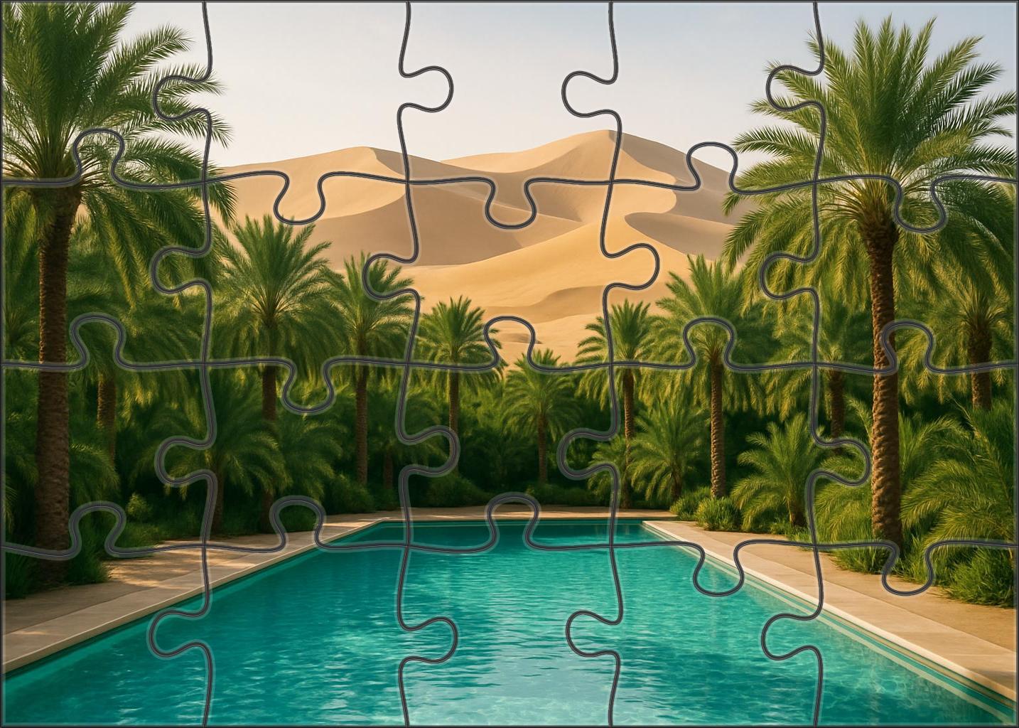 Golden Oasis Glimmer 1000 Piece Puzzle