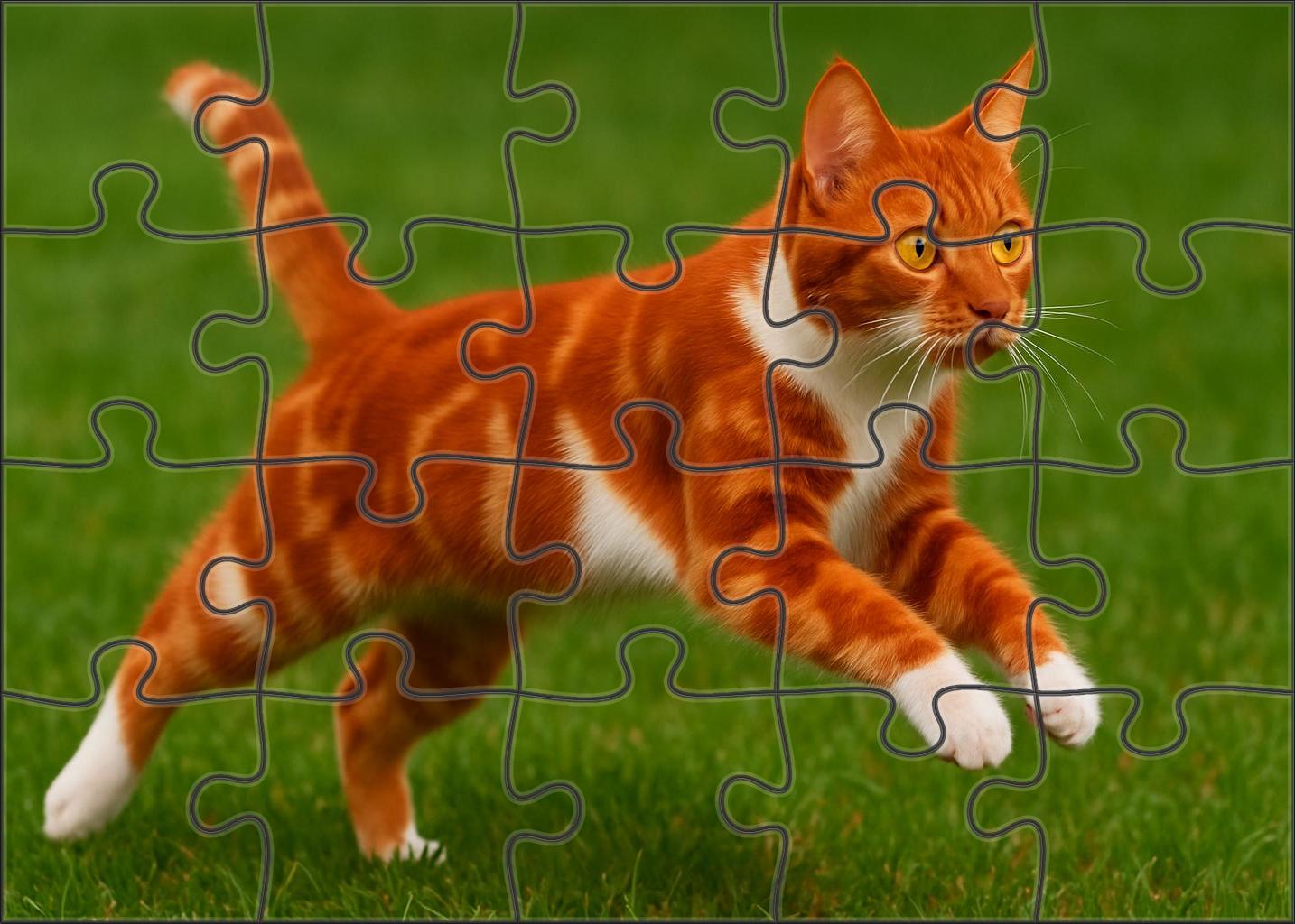 Crystal Blaze White-spotted Red Shorthair With Bold Spirit Family Puzzles