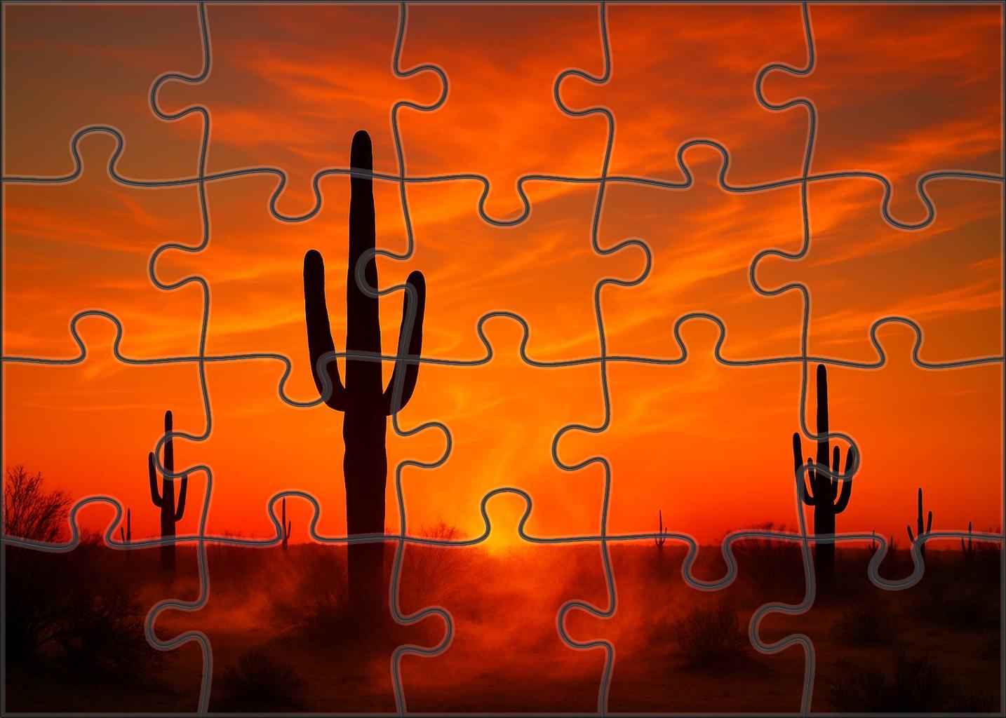 Saffron Sky Expanse Puzzle Collection