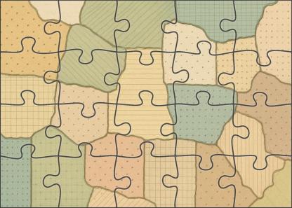 Soil Texture Mosaic With Hatch Overlay Premium Puzzle Pieces