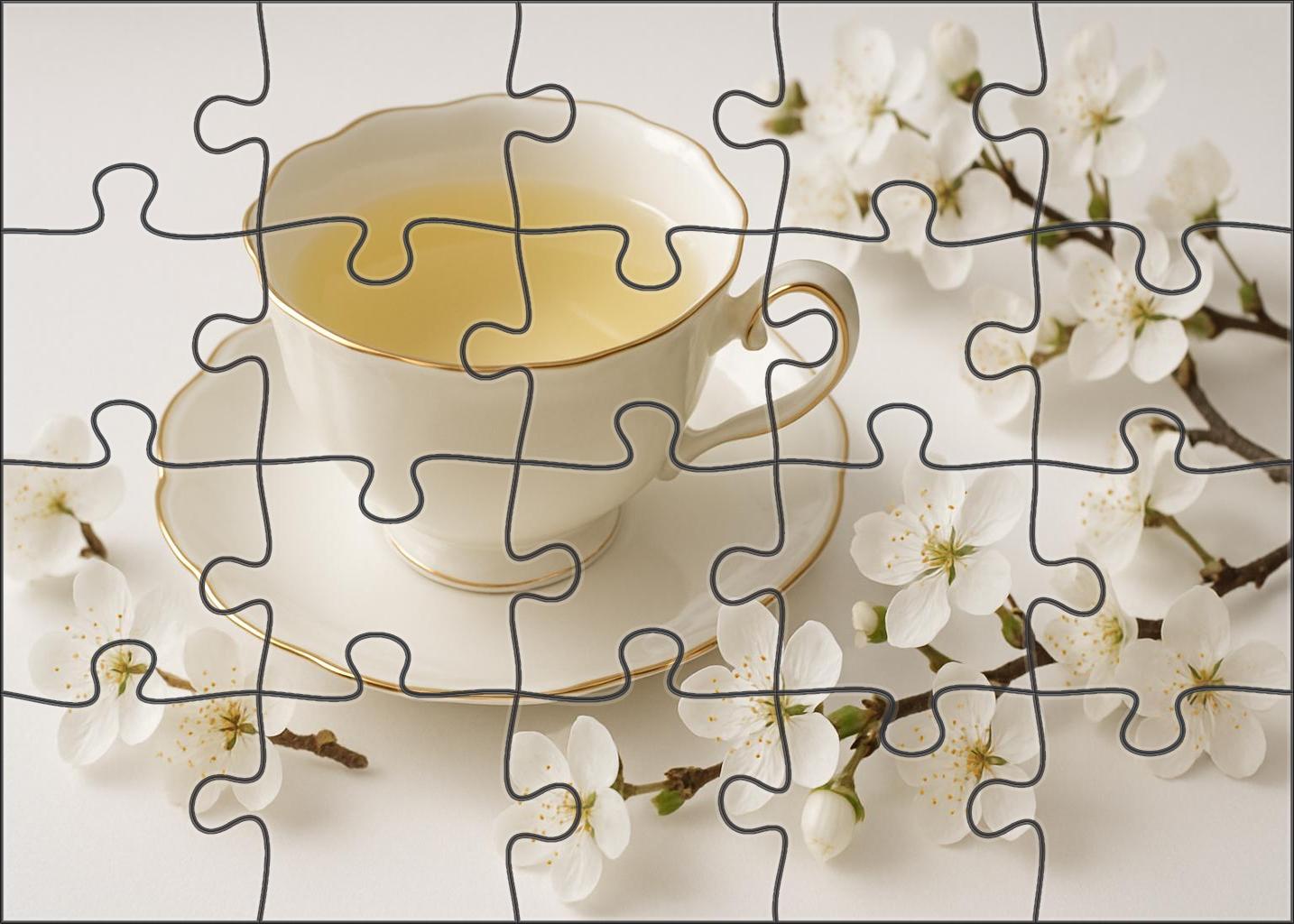 Morning Dew White Tea 300 Piece Puzzle