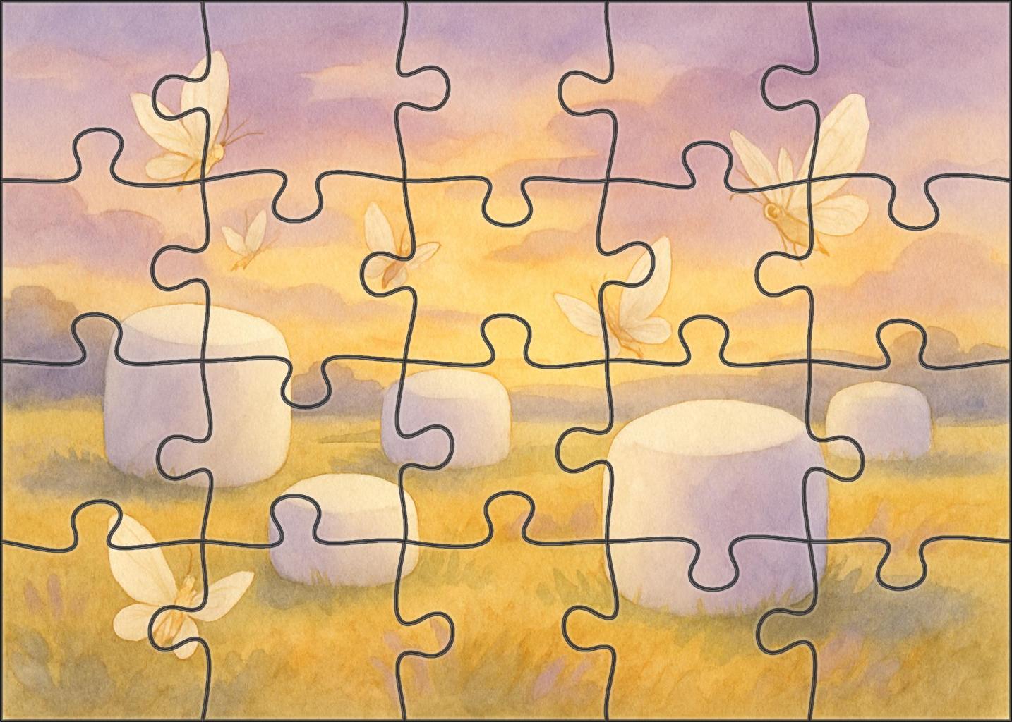 The Marshmallow Meadow Festival Custom Jigsaw Puzzle