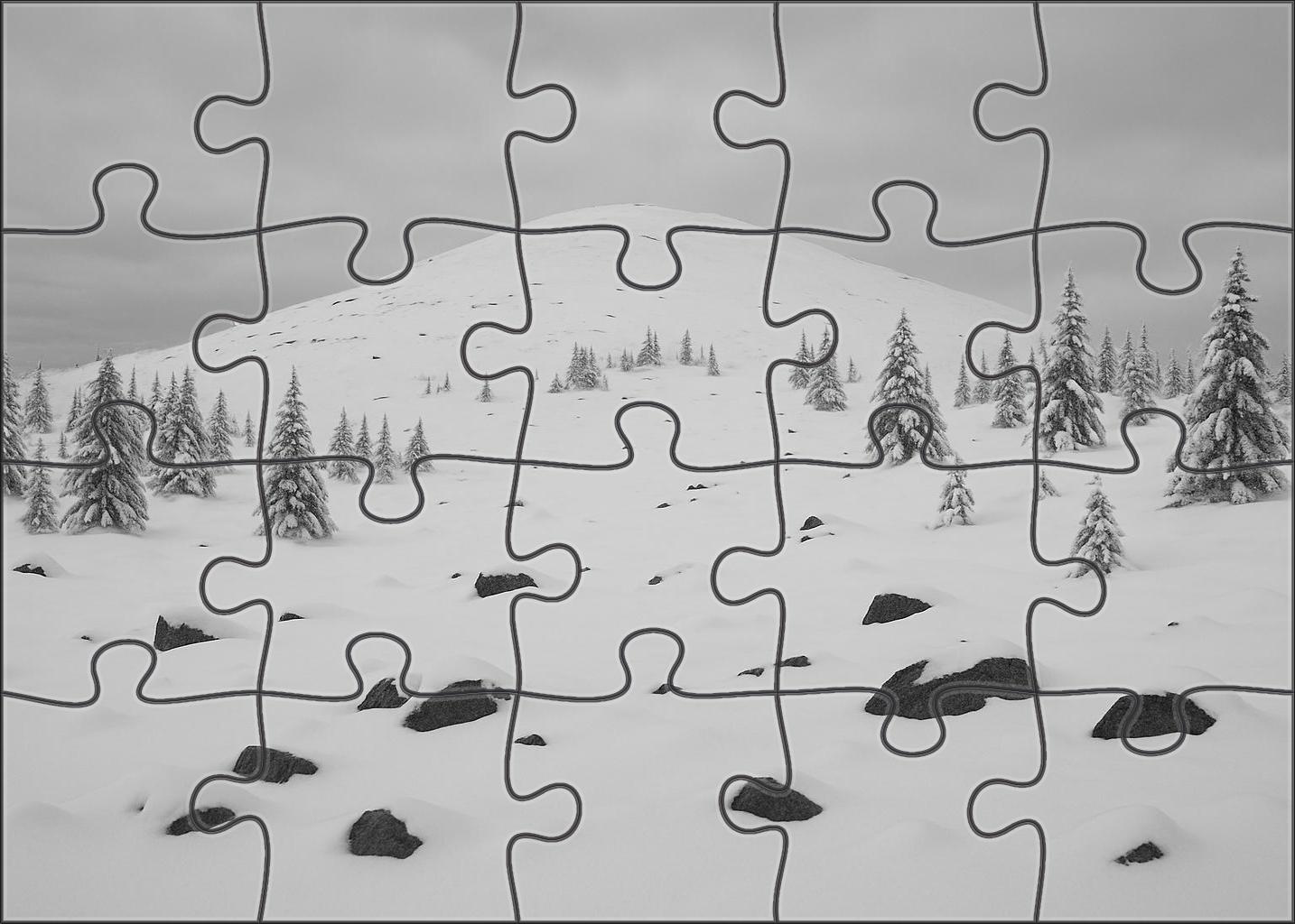 Silent Snowfield Summit 500 Piece Puzzle