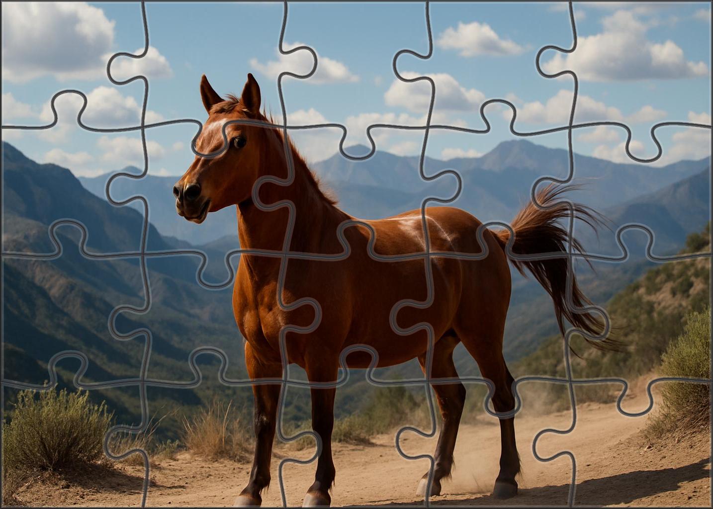 Chestnut Ember Endurance Mare Compact Power With Fiery Spirit Puzzle Collection