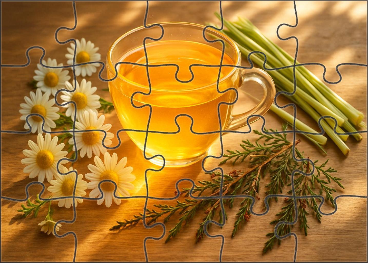 Golden Meadow Herbal Tea Blend With Chamomile Lemongrass And Sweet Honeybush 50 Piece Puzzle
