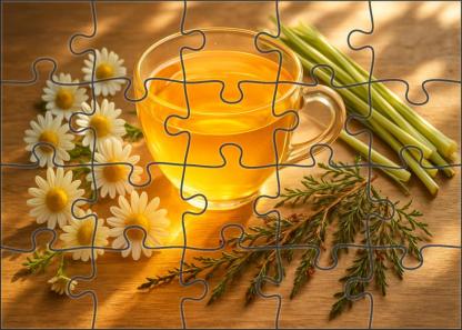 Golden Meadow Herbal Tea Blend With Chamomile Lemongrass And Sweet Honeybush 50 Piece Puzzle