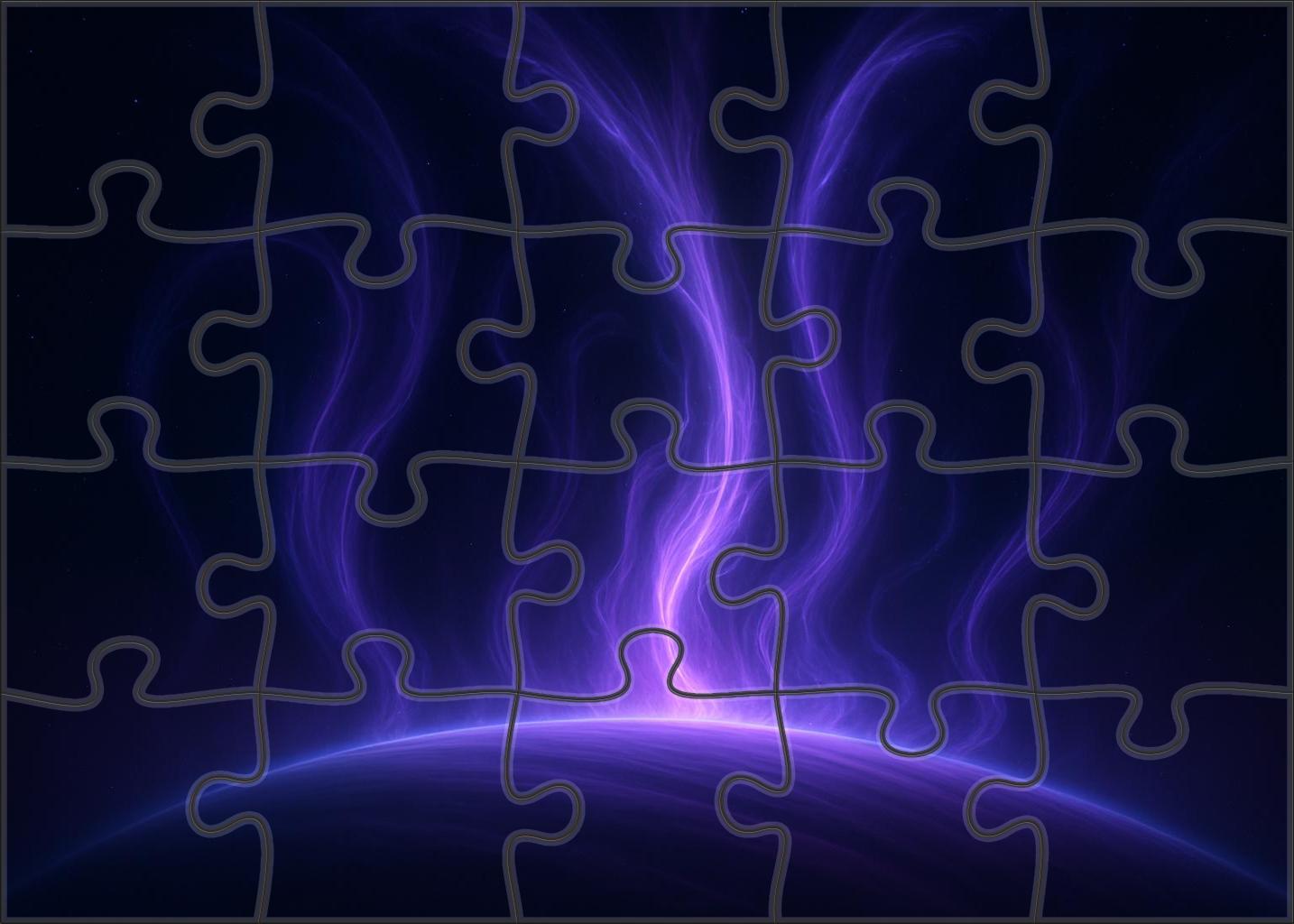 Violet Plasma Arches Easy Puzzles