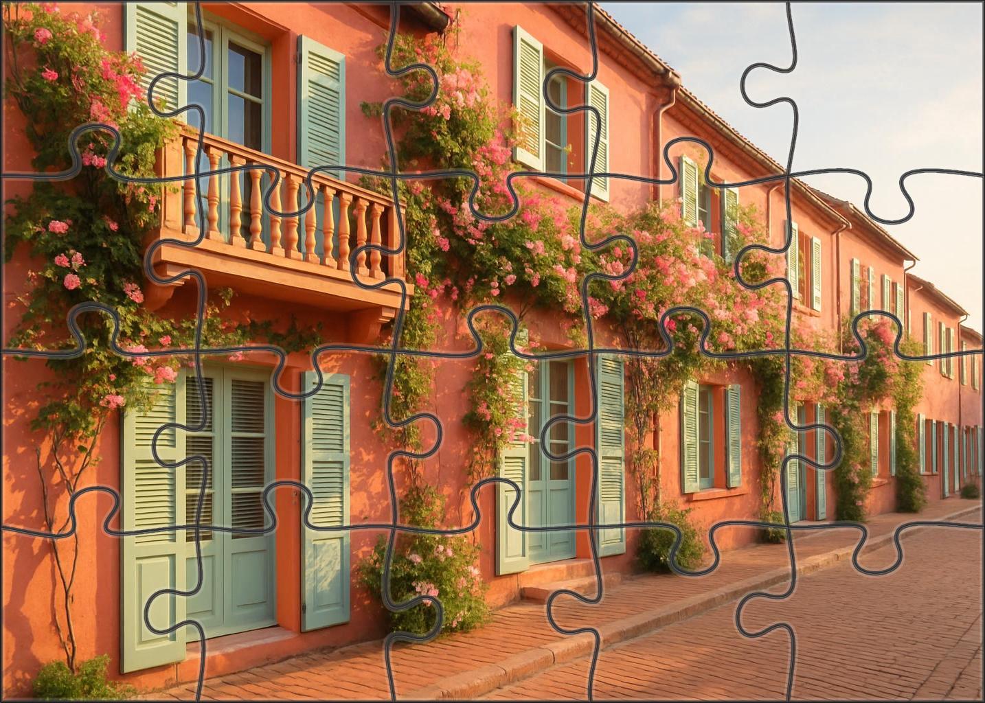 Coral Blossom Row 200 Piece Puzzle