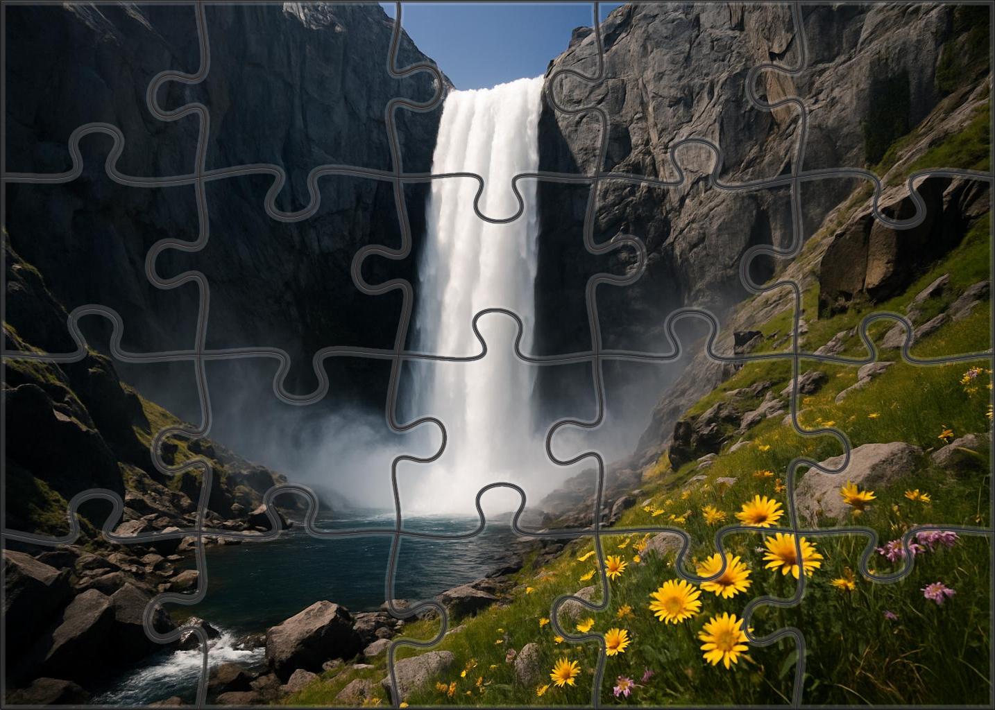 Echoing Granite Plunge 100 Piece Puzzle