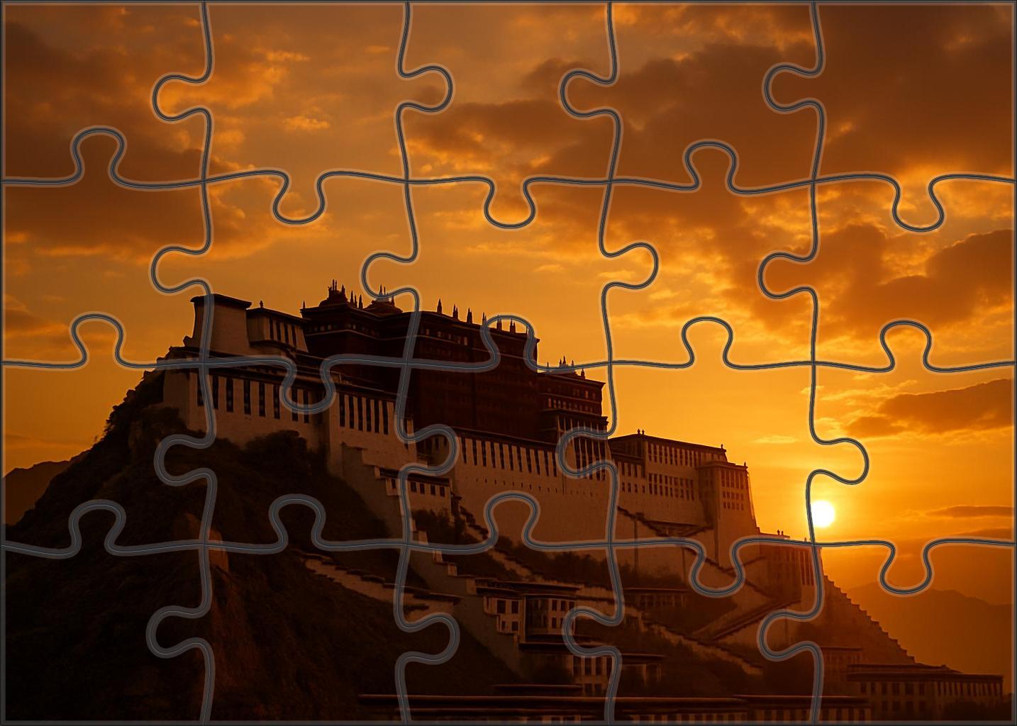 Potala Palace Perched In Lhasa Tibet China Recognized By 7320 Worldwide As A Spiritual And Historical Fortress Unique Puzzle Design