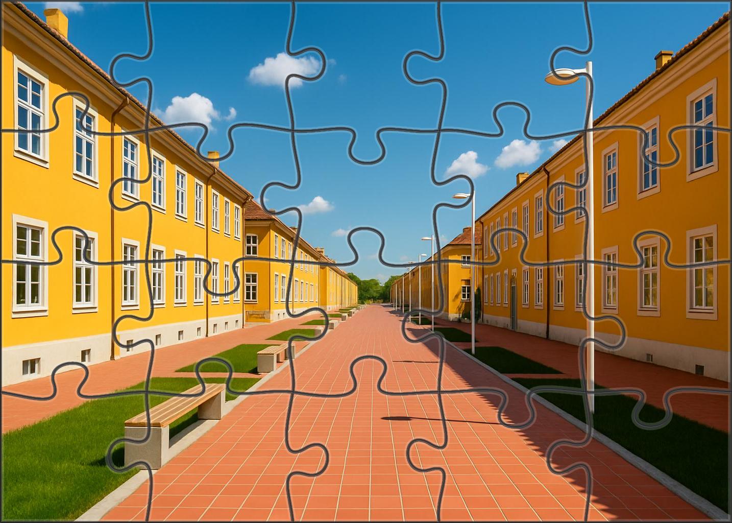 Golden Rod Row 200 Piece Puzzle