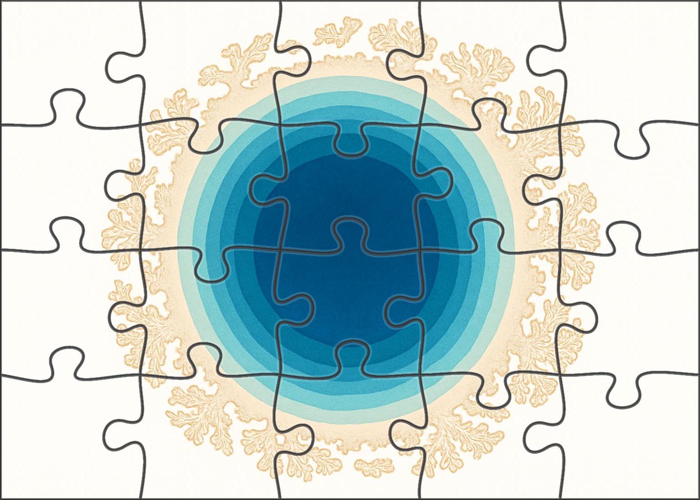 Island Atoll Diagrammatic Map Puzzle Collection