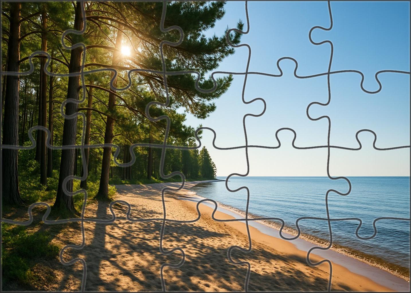 Whispering Pines Shore 50 Piece Puzzle