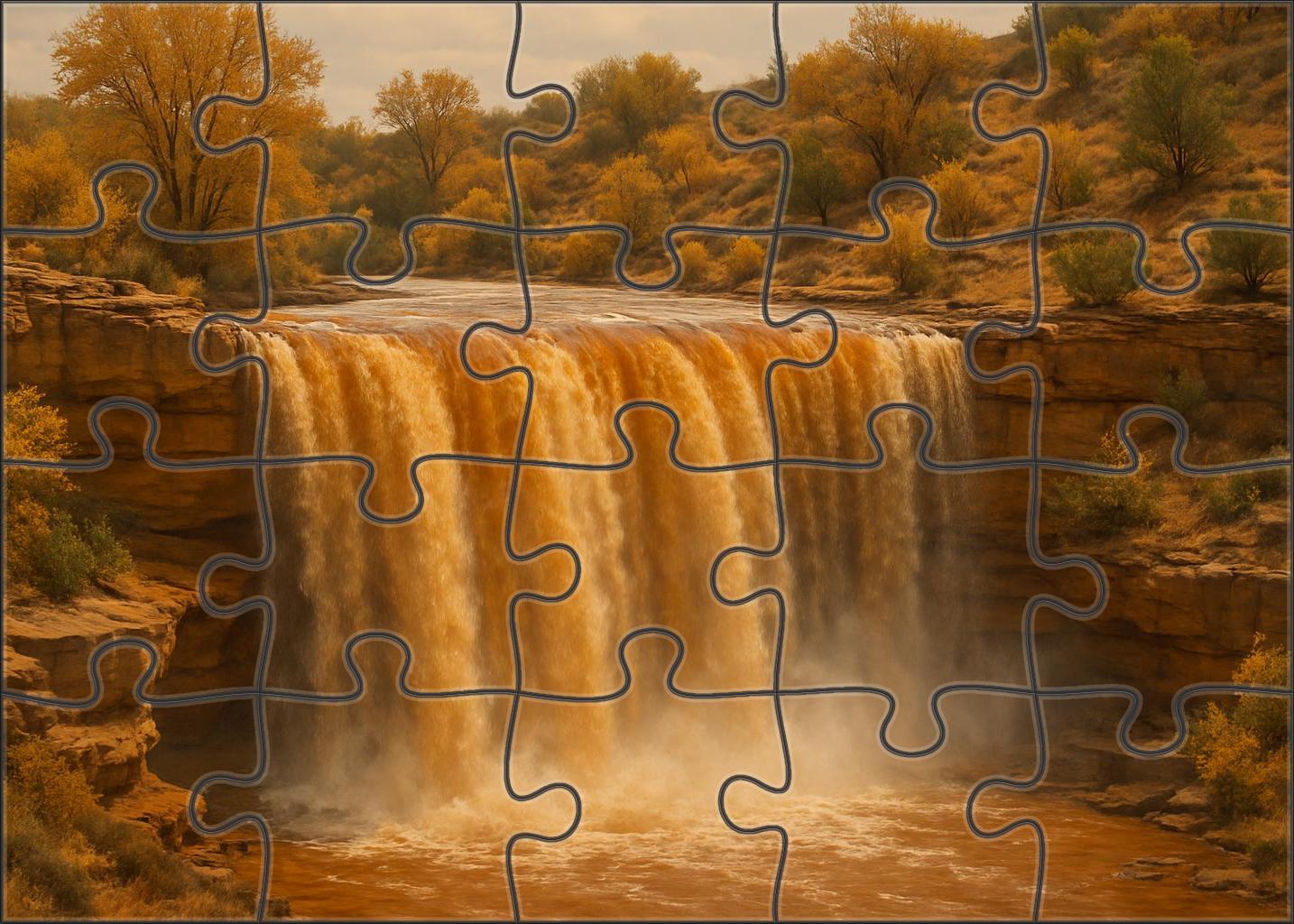 Twilight Amber Spill Large Format Puzzle