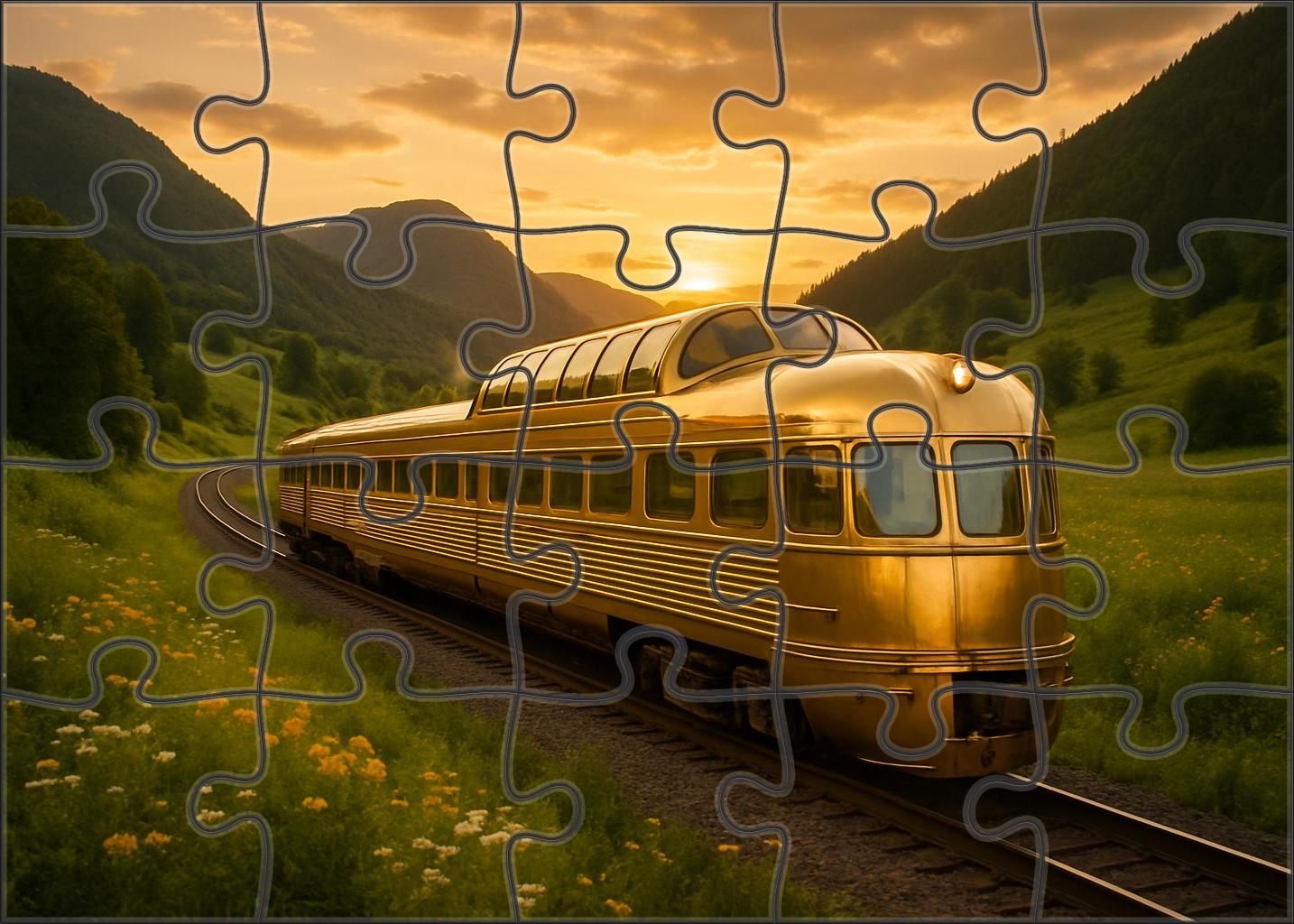 Golden Valley Scenic Railcar Puzzle For Adults