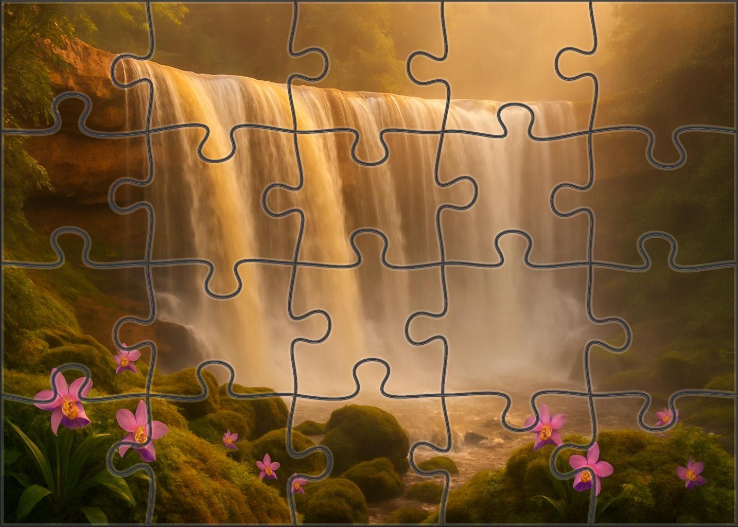 Amber Drift Falls Puzzle For Kids