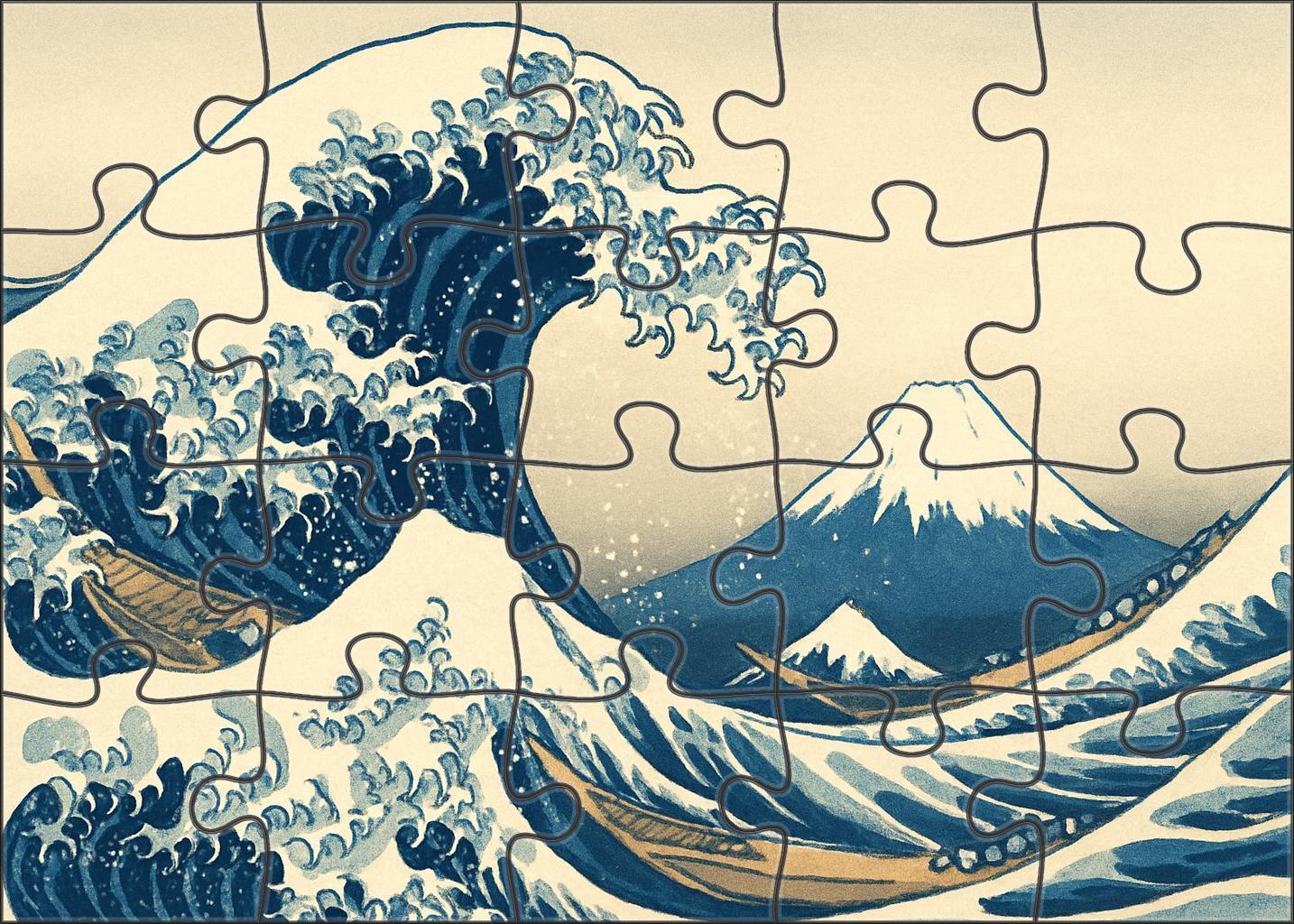 The Great Wave Off Kanagawa Large Format Puzzle