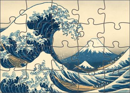 The Great Wave Off Kanagawa Large Format Puzzle