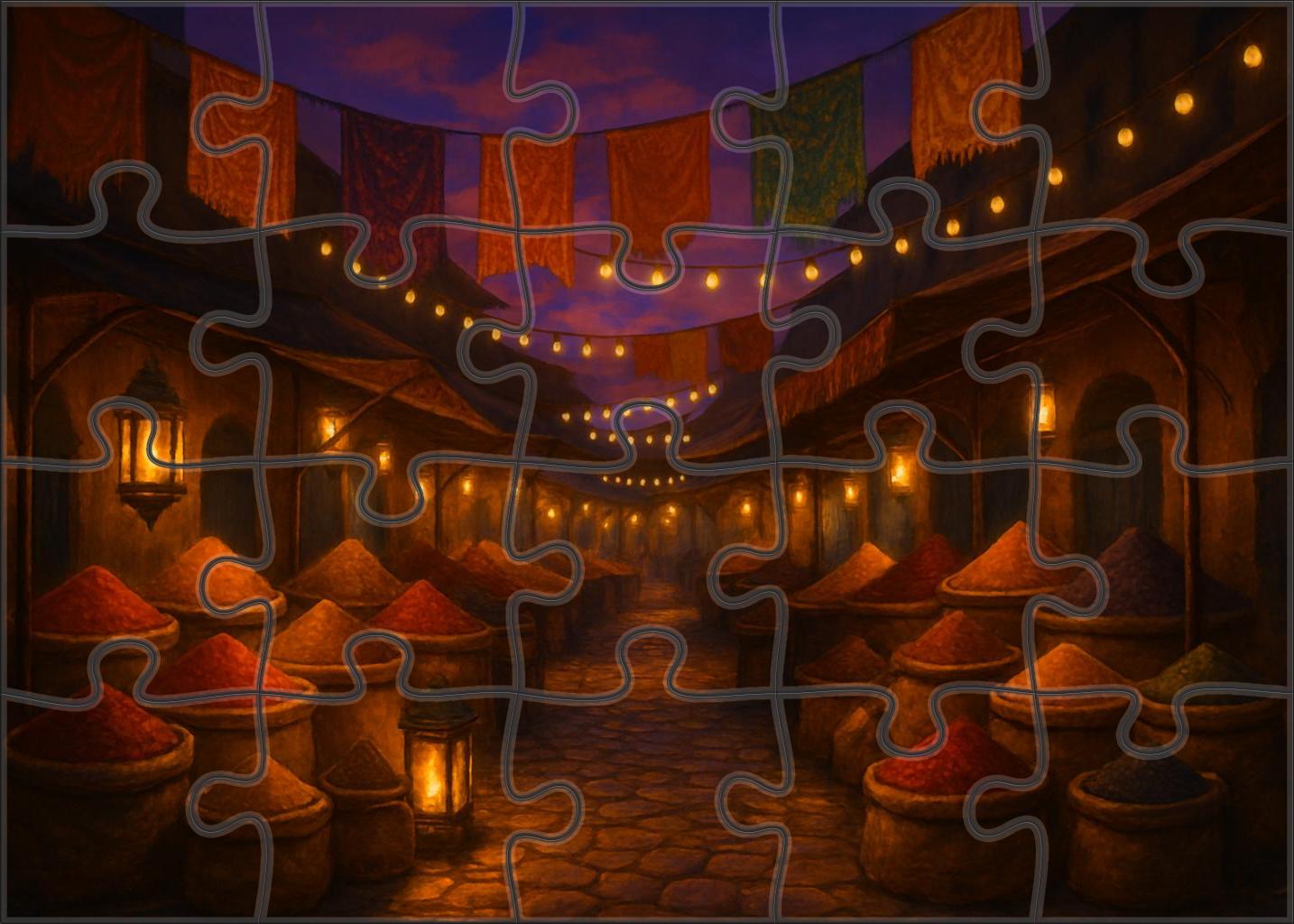 Twilight Spice Market Puzzle Collection