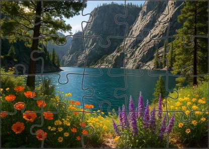Cobalt Lake Sanctuary Puzzle For Kids