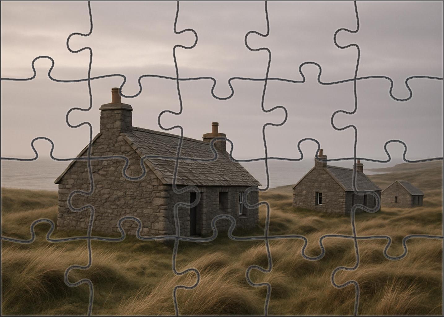 Neolithic Village Of Skara Brae Orkney Scotland - Recognized By 5423 As Europes Best-preserved Prehistoric Settlement Easy Puzzles