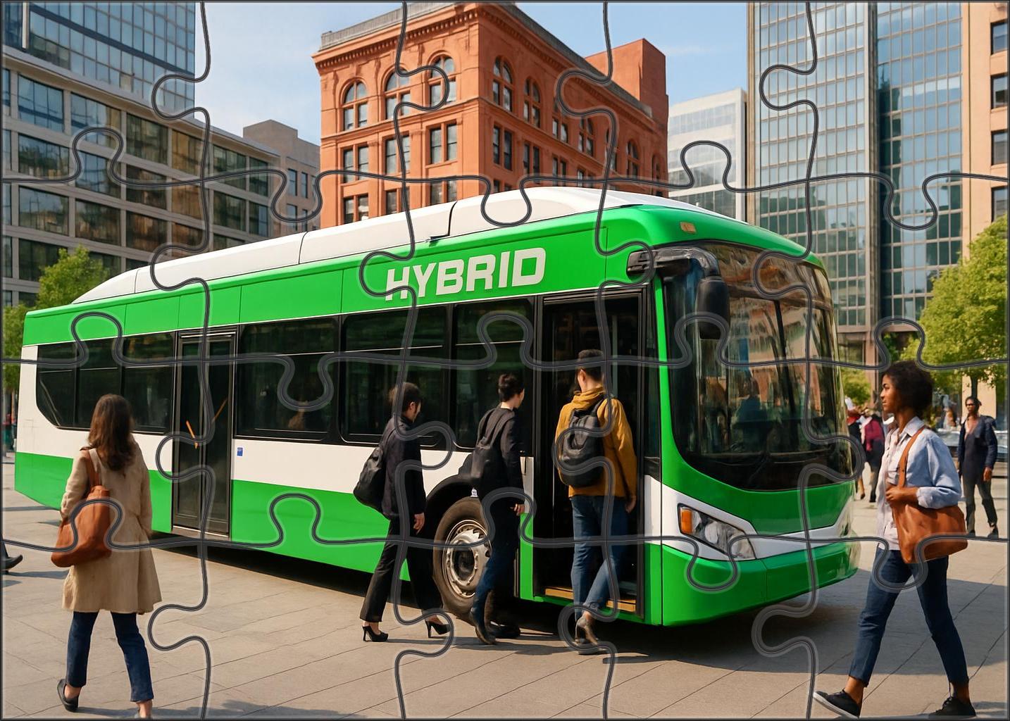 Compact Hybrid Electric Bus Easy Puzzles
