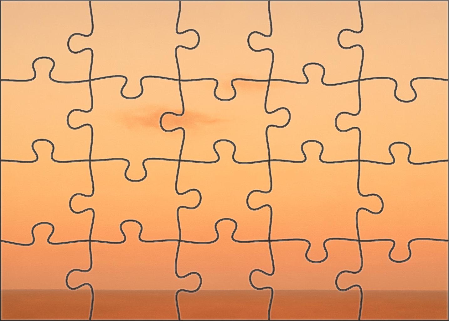 Velvet Apricot Horizon 50 Piece Puzzle