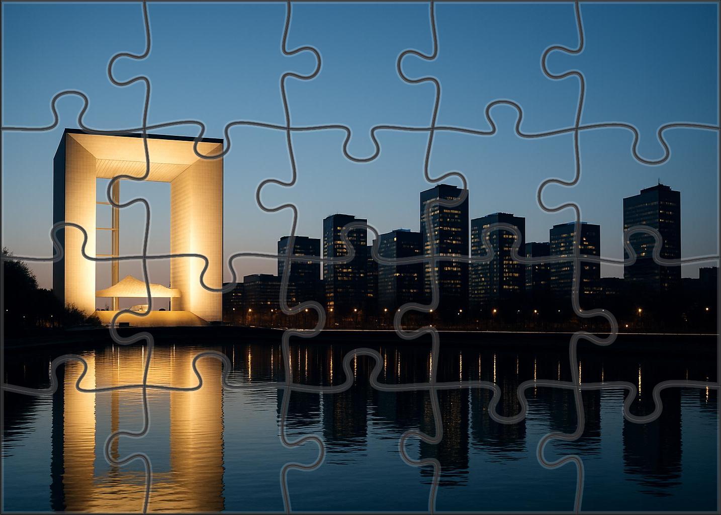 Paris La Dfense Skyline Europe's Leading Business District With Postmodern Skyscrapers 300 Piece Puzzle