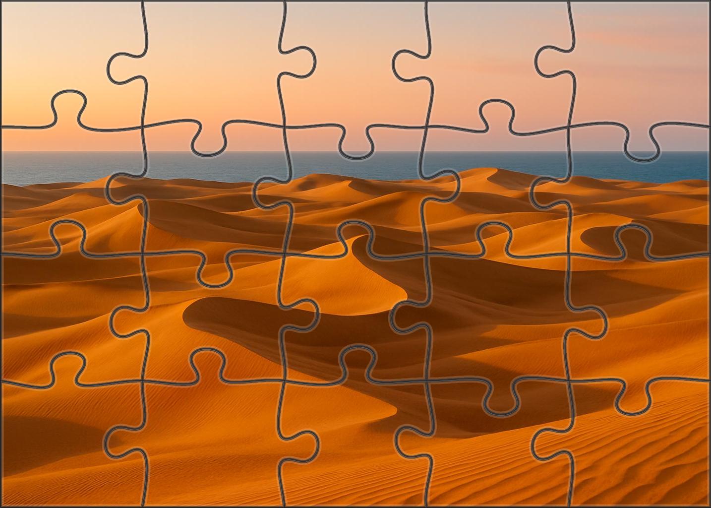 Golden Drift Dunes 20 Piece Puzzle