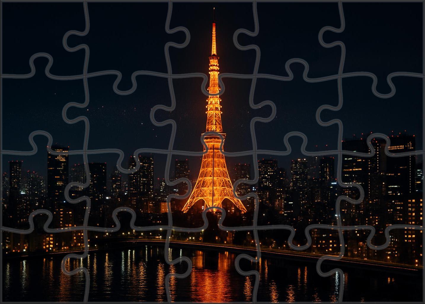 Tokyo Tower Tokyo Japan Recognized By 6910 Worldwide As A Modern Communication Icon Custom Jigsaw Puzzle