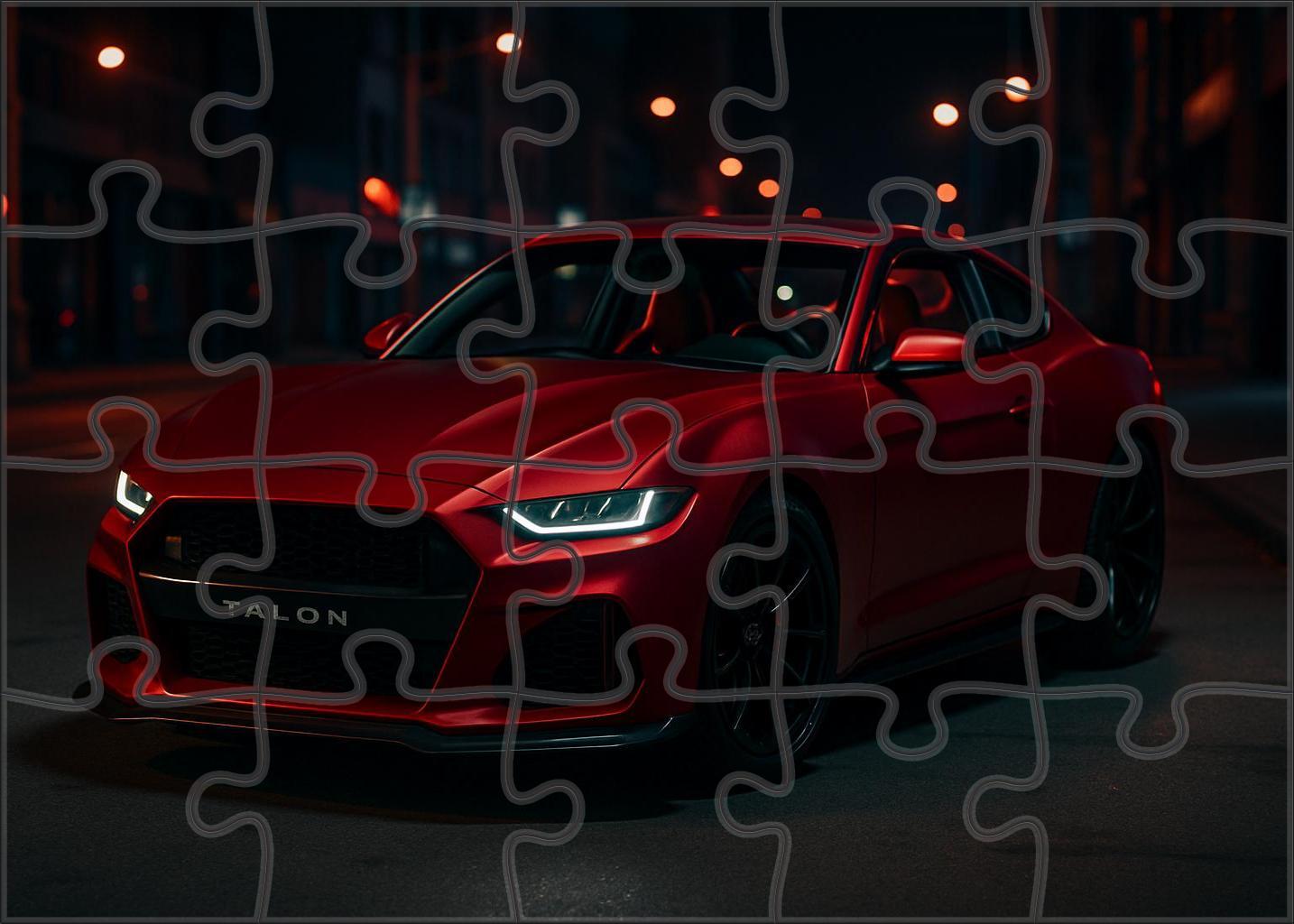 Crimson Talon Gt V8-powered Midnight Street Predator Puzzle For Kids