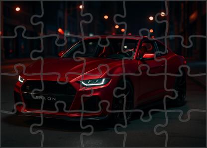 Crimson Talon Gt V8-powered Midnight Street Predator Puzzle For Kids