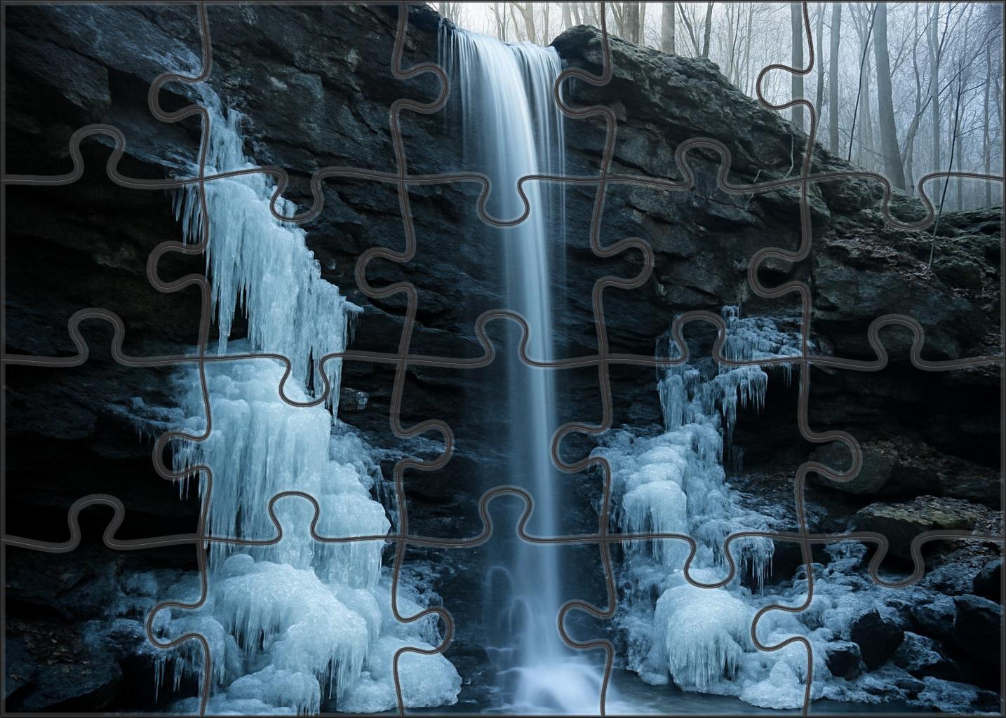 Frosted Crystal Cascade 300 Piece Puzzle
