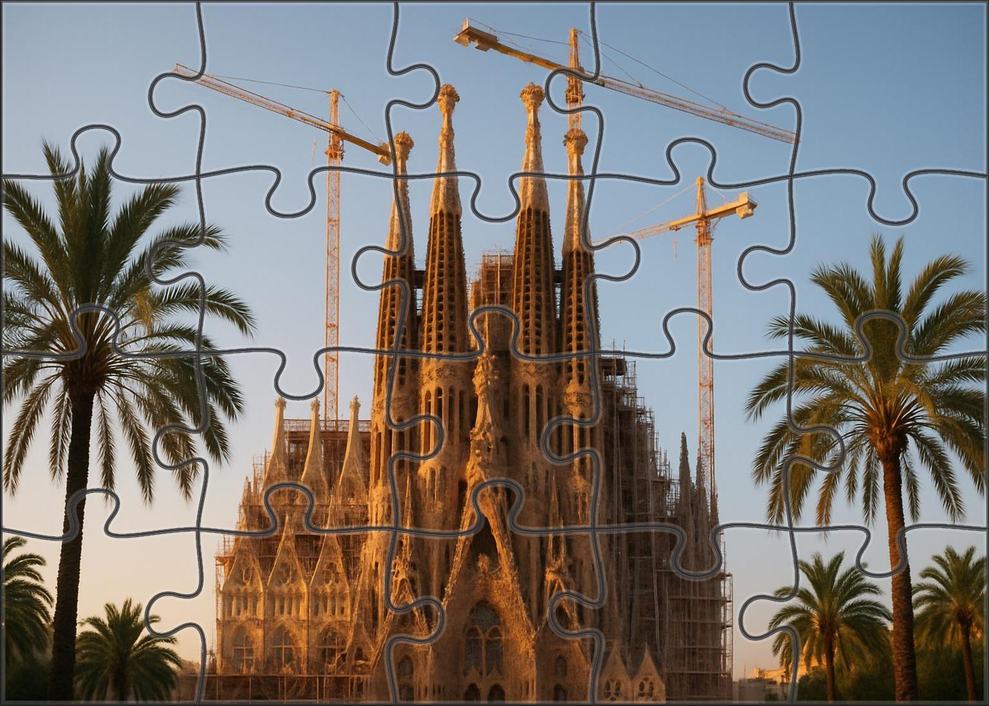 Sagrada Familia Barcelona Spain  Recognized By 7789 Worldwide For Its Avant-garde Design Custom Jigsaw Puzzle