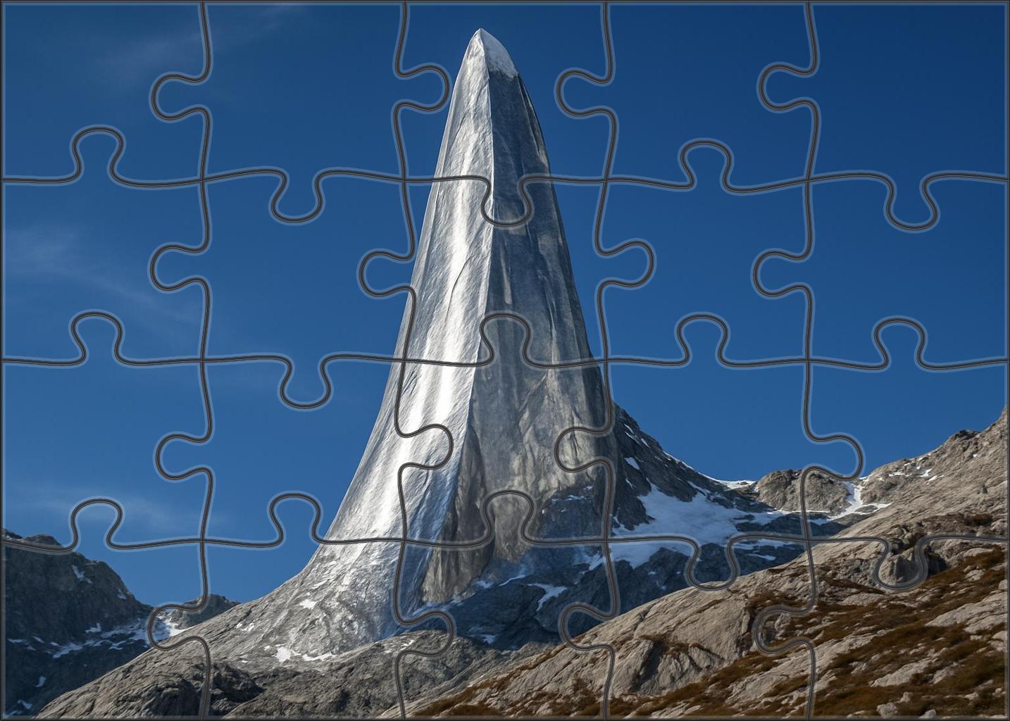 Silver Glacier Spire 200 Piece Puzzle