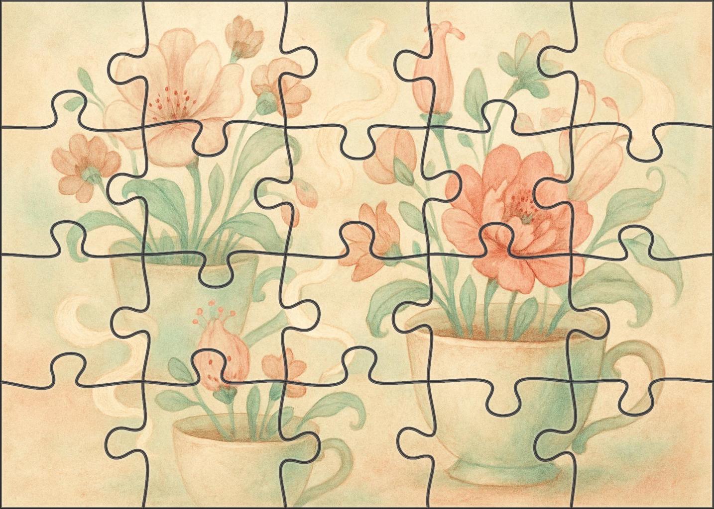The Dreaming Teacup Garden Puzzle Collection