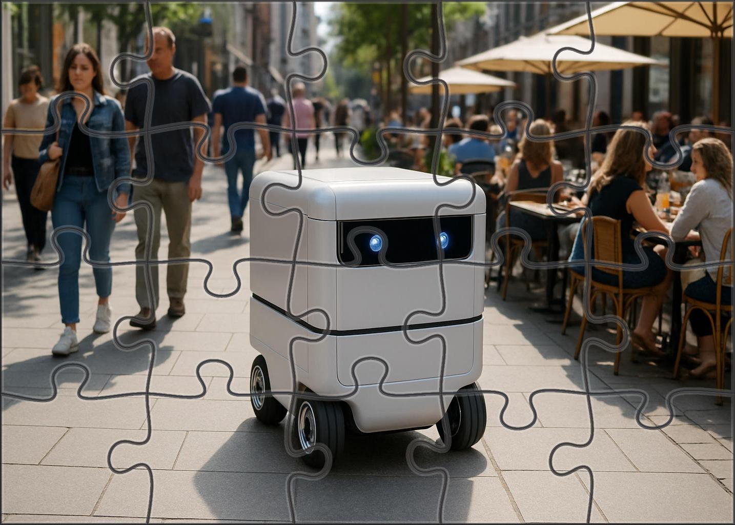 Autonomous Electric Cargo Robot Puzzle For Kids