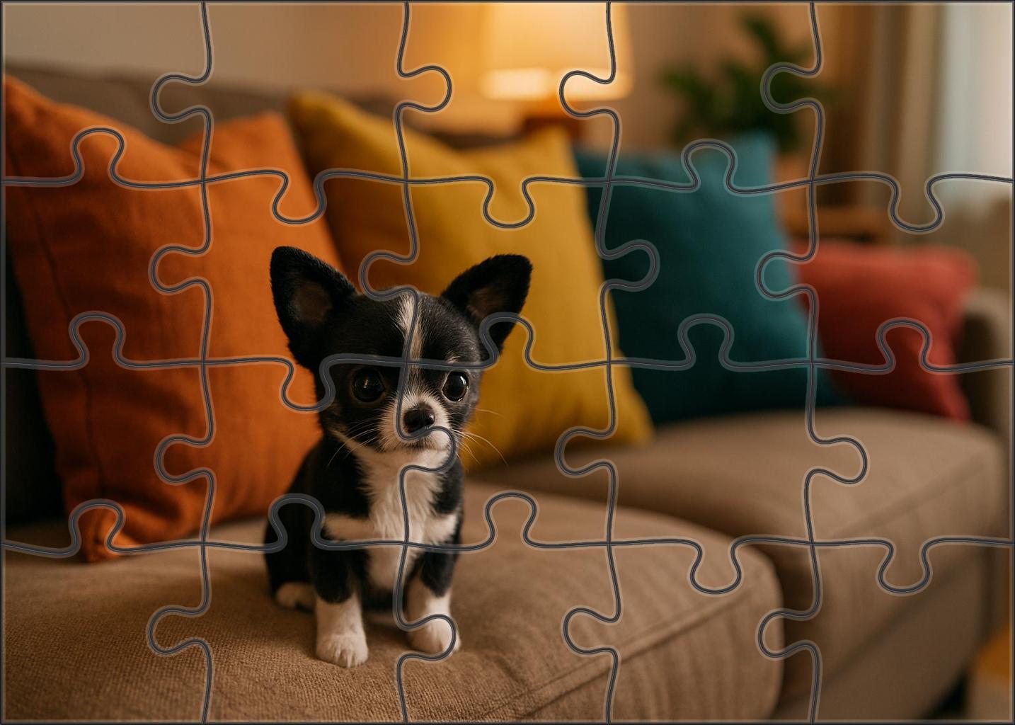 Onyx Patter Sleek Black-and-white Toy Companion With Spirited Playfulness Custom Jigsaw Puzzle