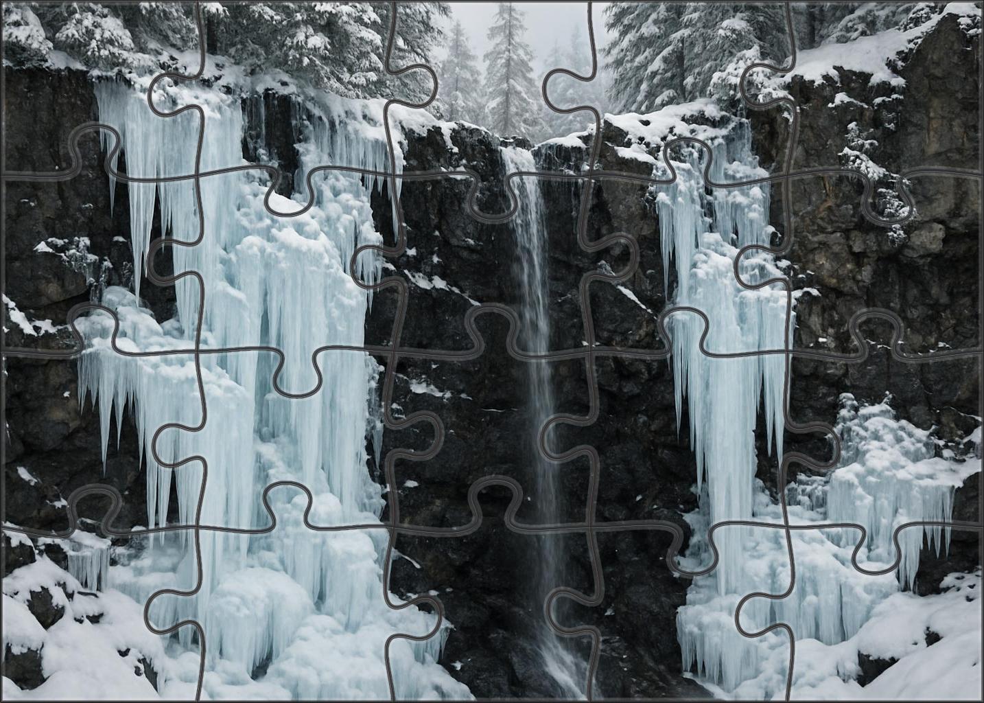 Frozen Sapphire Veil 100 Piece Puzzle