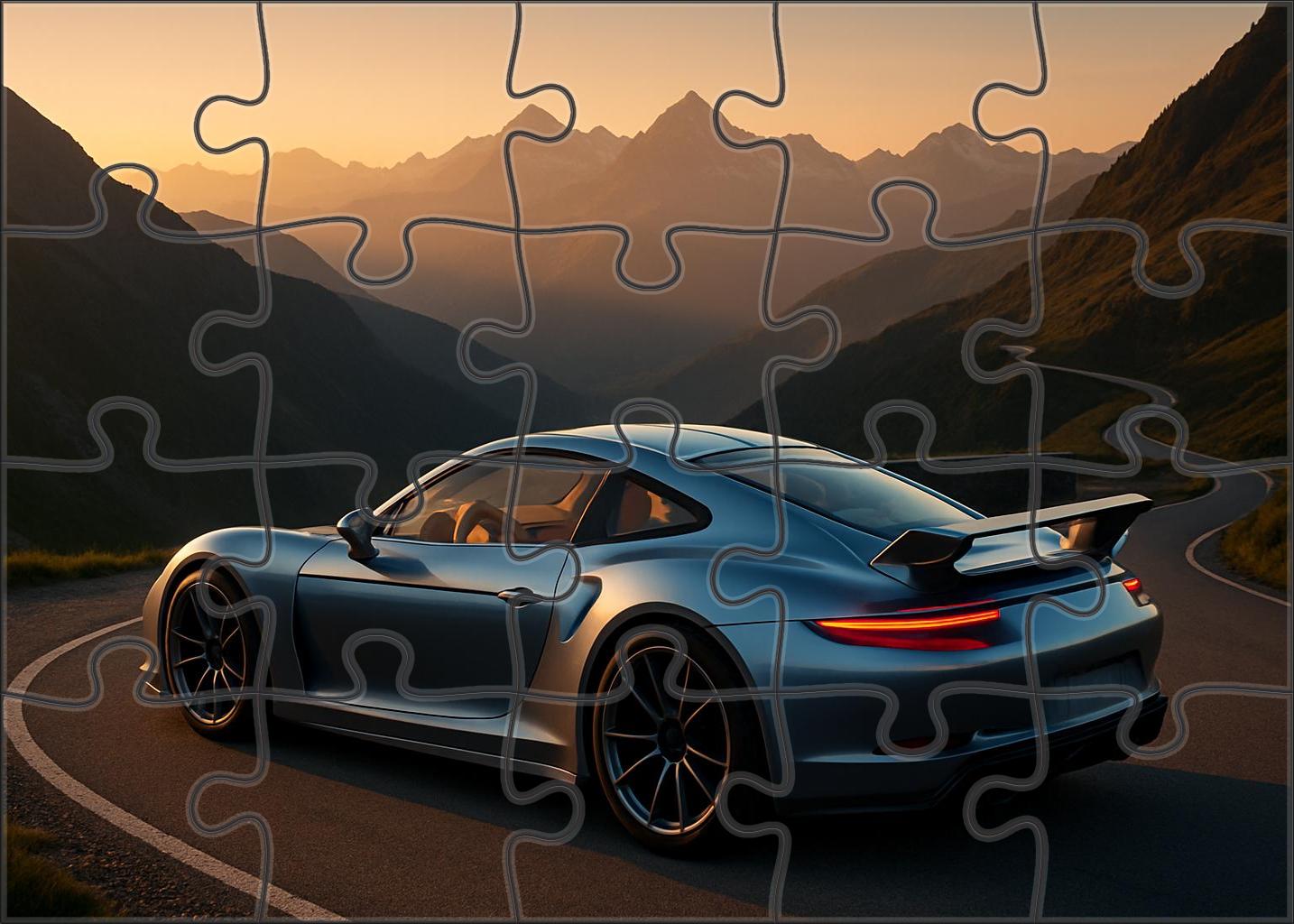 Velaris Luna Lightweight Alpine Sport Cruiser With Hybrid V6 Turbo 300 Piece Puzzle