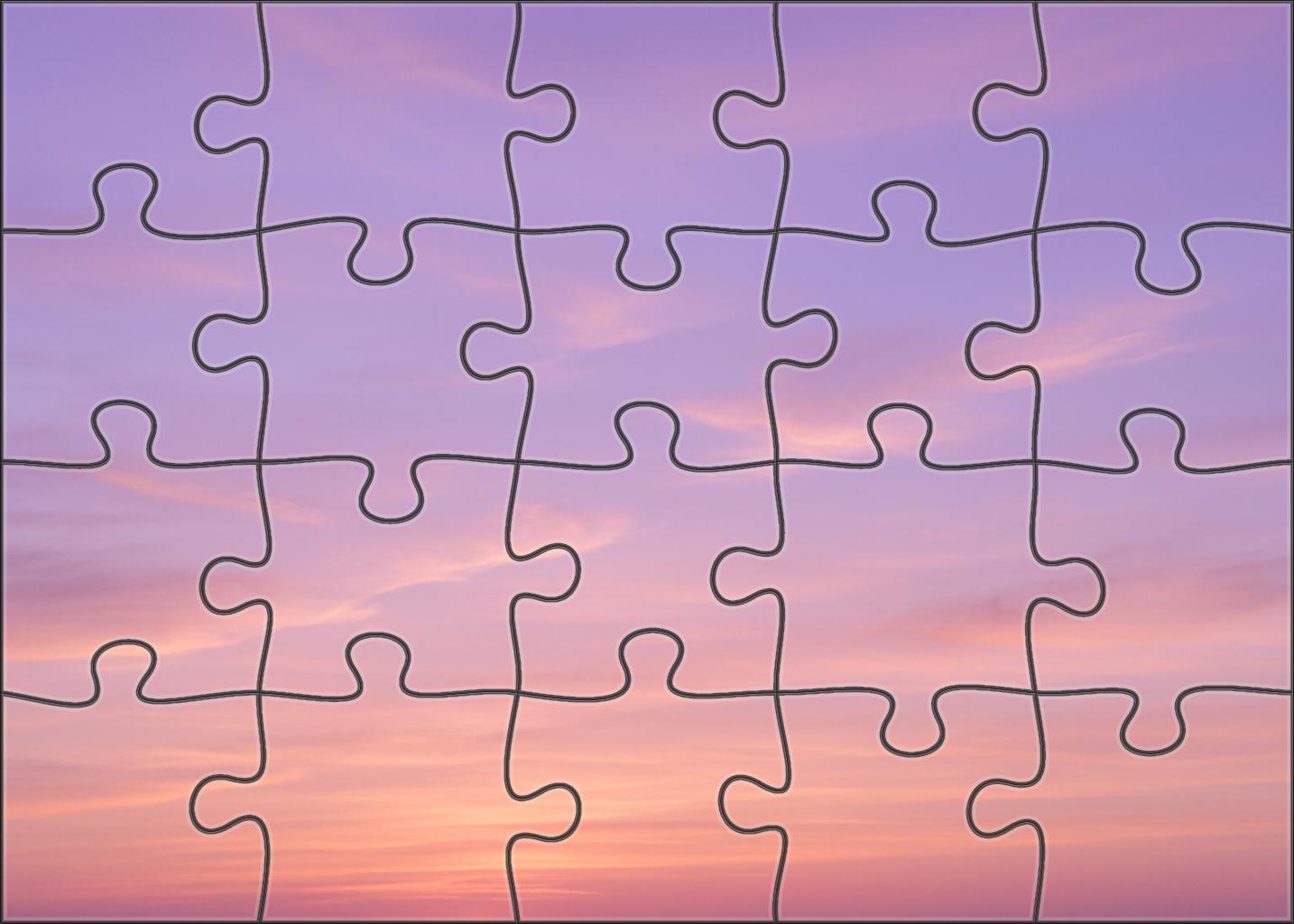 Dusky Lavender Cascade Mini Puzzle