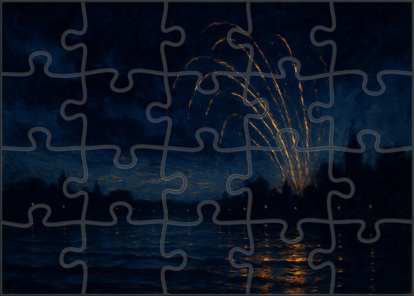 Whistler's Nocturne In Black And Gold 50 Piece Puzzle