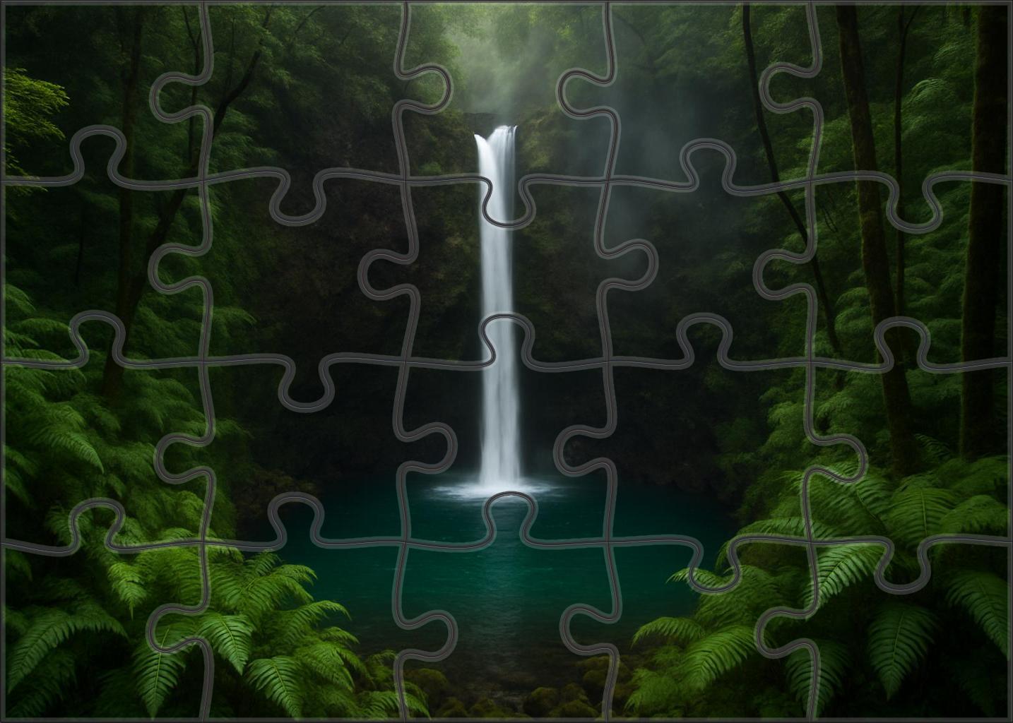 Emerald Hollow Drop Large Format Puzzle