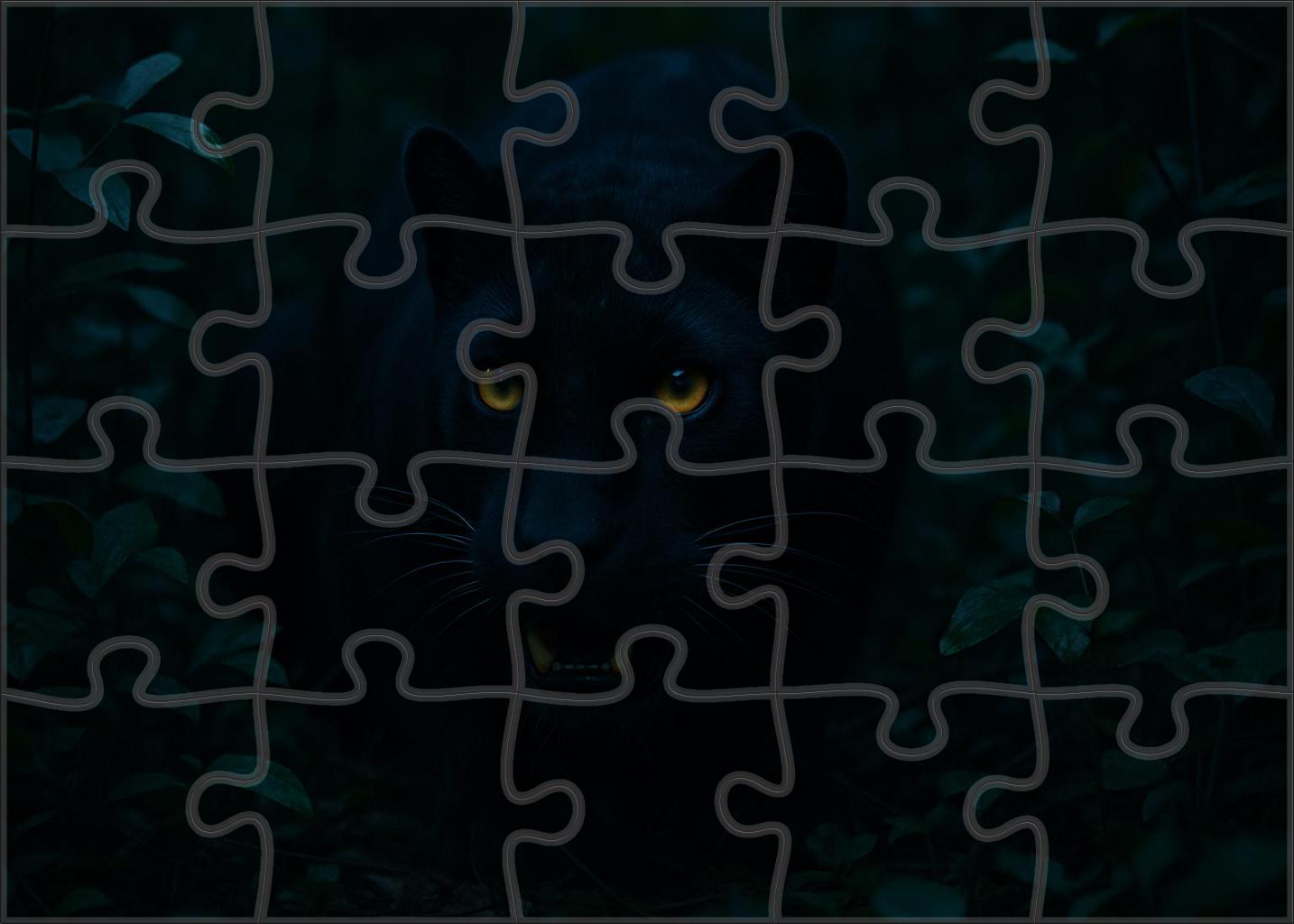 Sable Fang Stealthy Carnivore With Elongated Canines And Night Vision Custom Jigsaw Puzzle