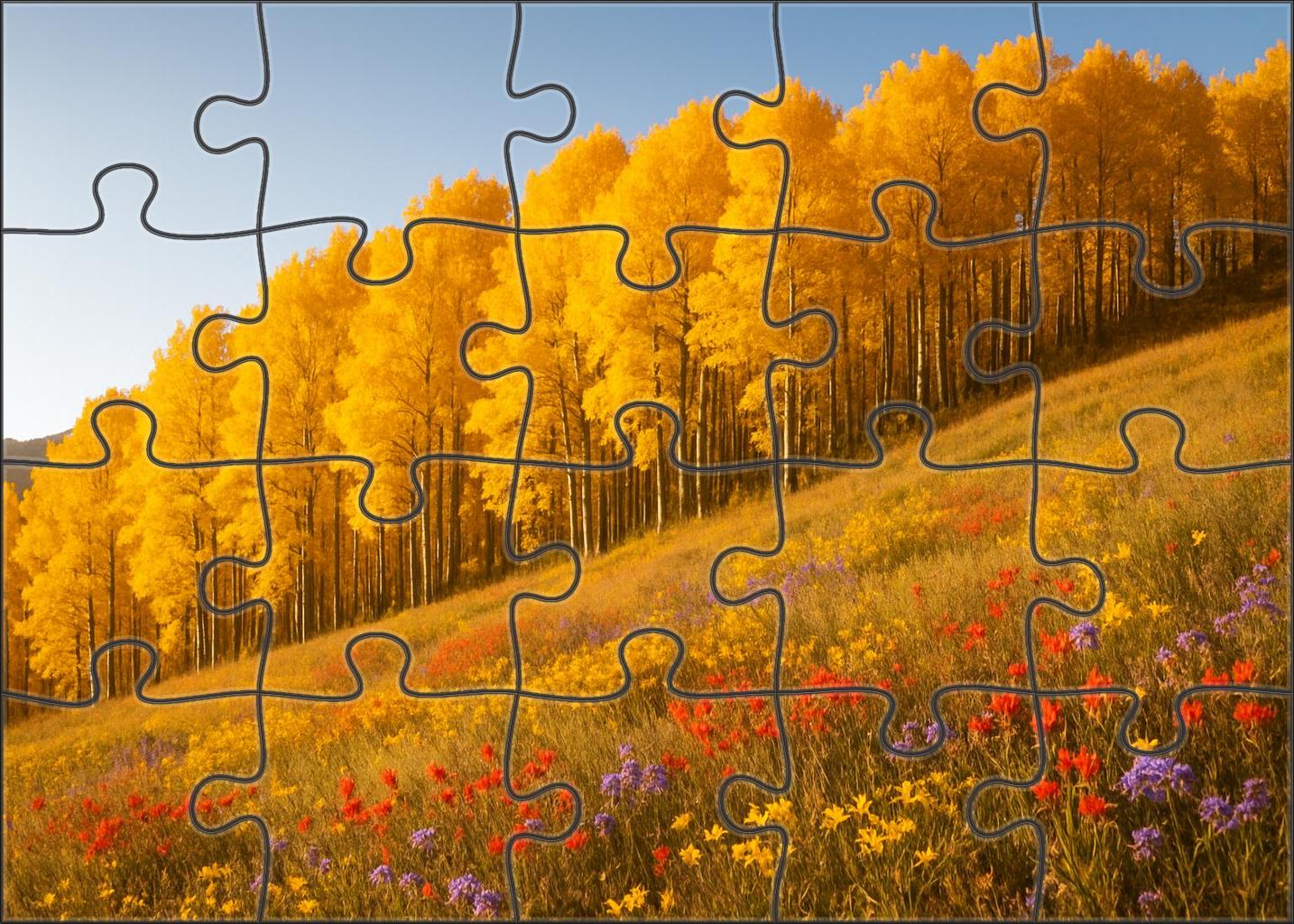 Golden Aspen Rise 20 Piece Puzzle