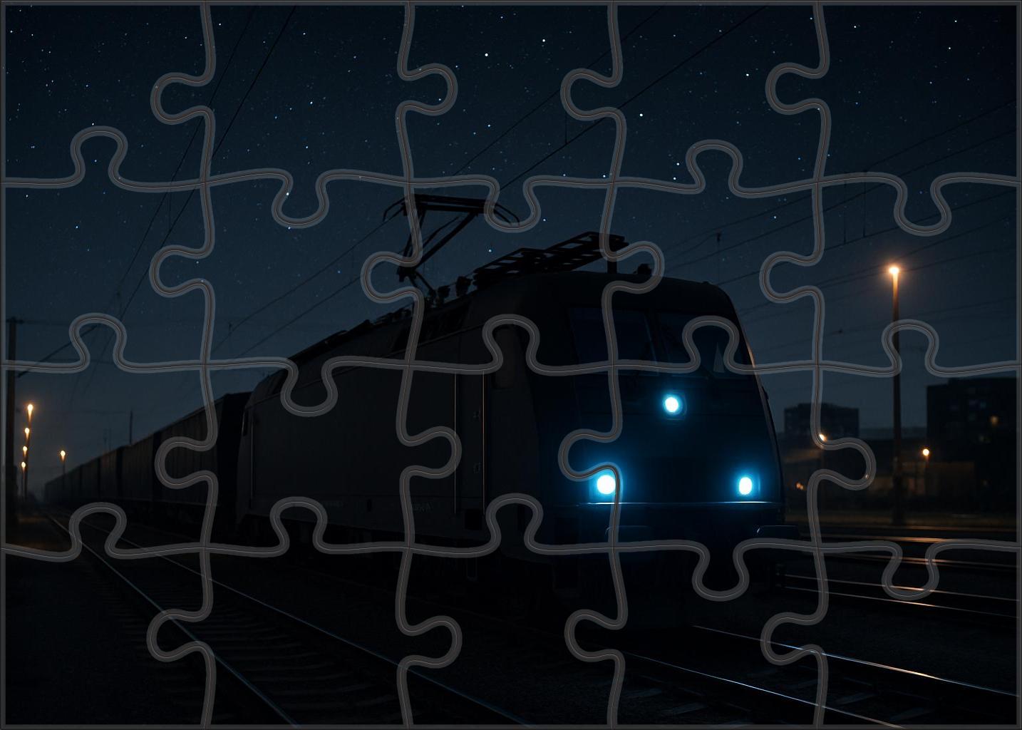 Midnight Steel Freight Hauler Easy Puzzles