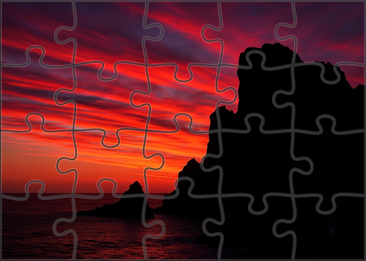 Sunset Panorama From A Wind-swept Bluff 1000 Piece Puzzle