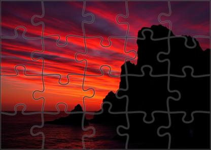 Sunset Panorama From A Wind-swept Bluff 1000 Piece Puzzle